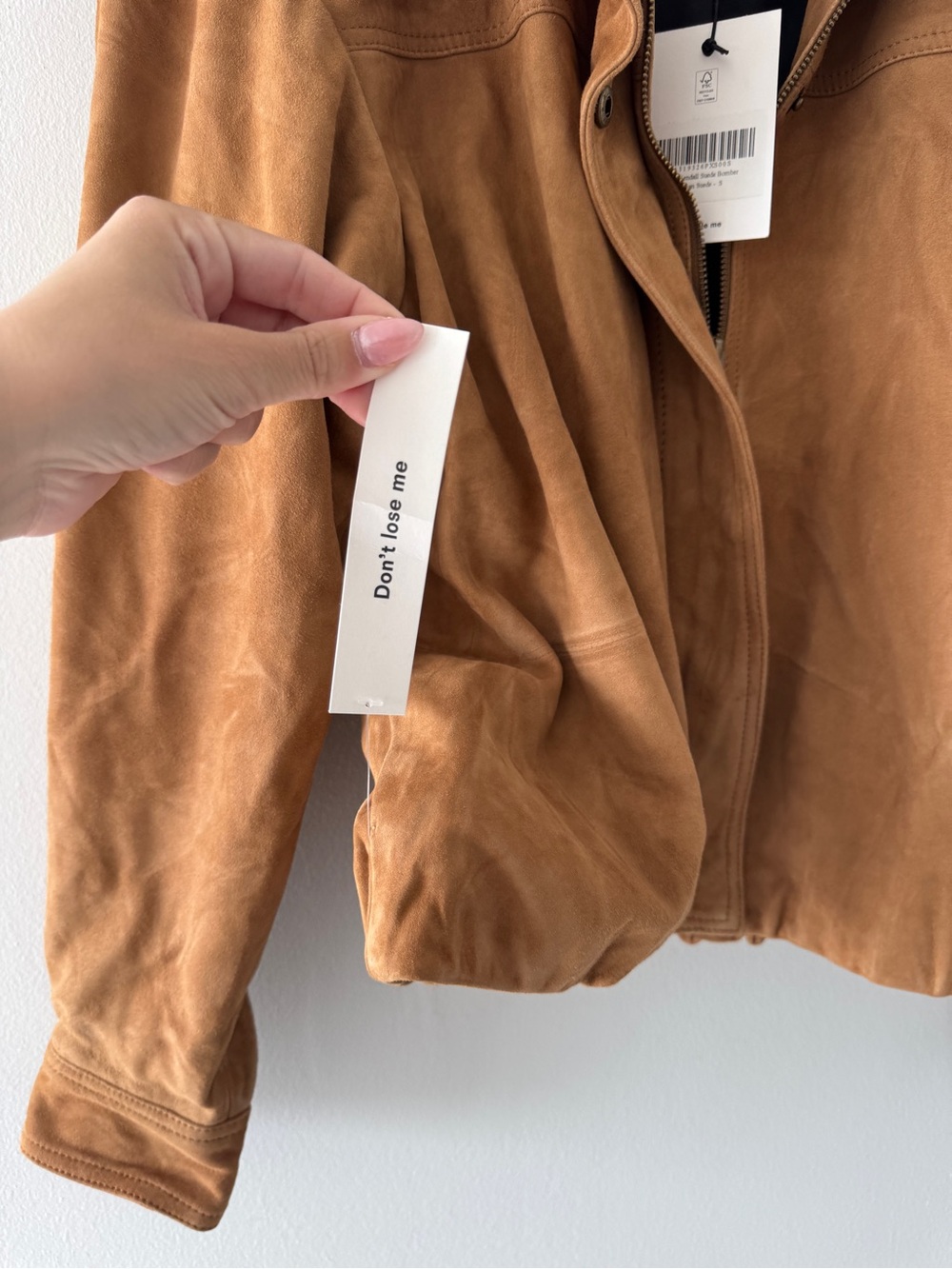 REFORMATION Veda Kendall Suede Jacket in Peacan S - Picture 6 of 7